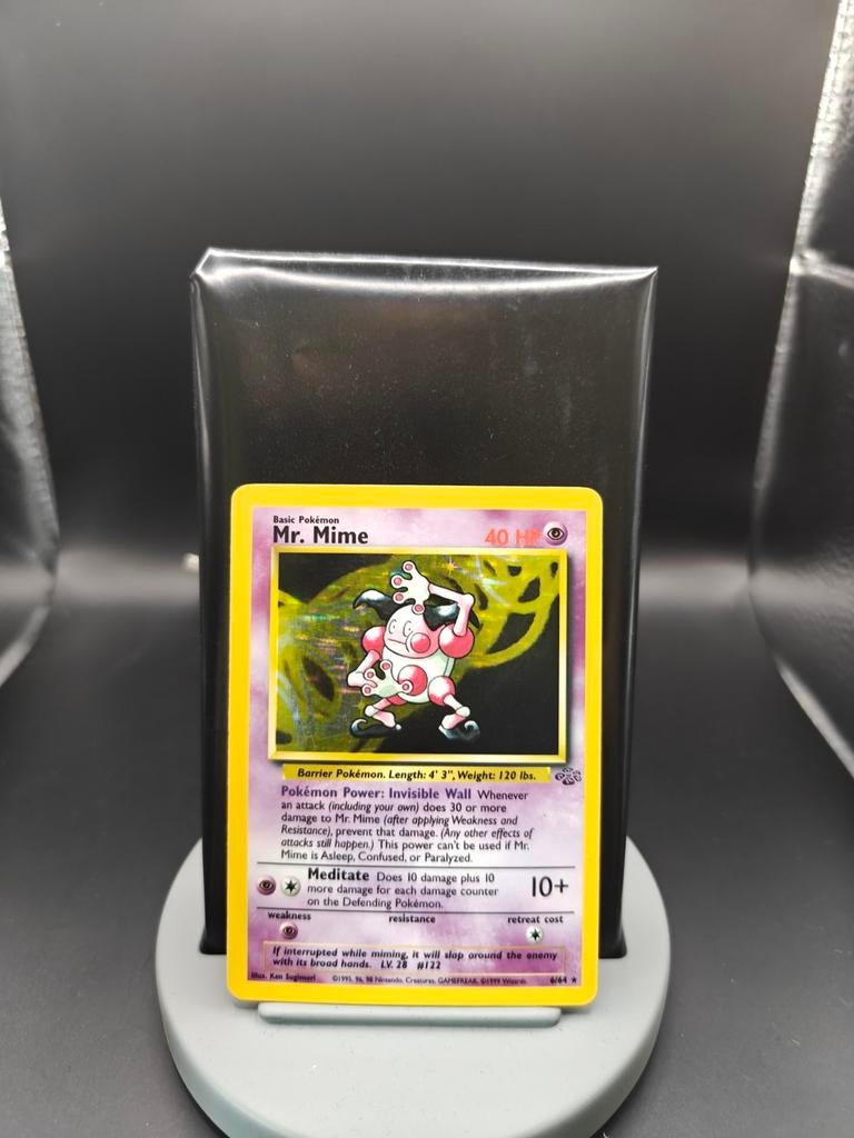 Mr. Mime Holo 6/64 Jungle - Pokemon Kaart - Excellent, Hobby en Vrije tijd, Verzamelkaartspellen | Pokémon, Ophalen of Verzenden