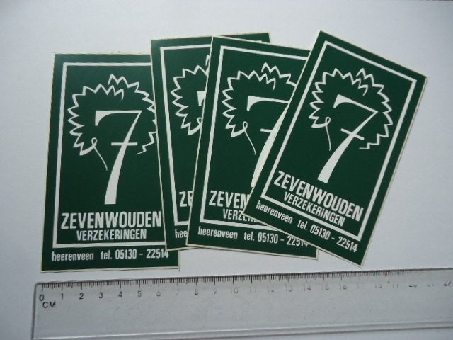 sticker oud Auto verzekering friesland heerenveen zevenwoude, Verzenden, Zo goed als nieuw, Bedrijf of Vereniging