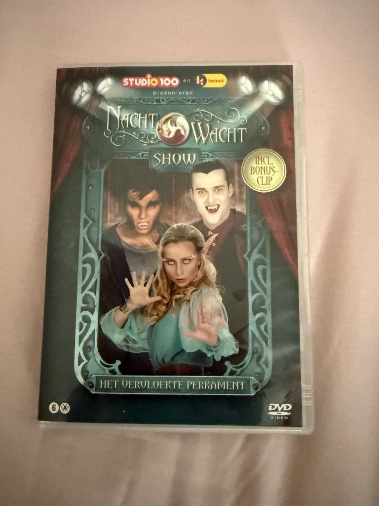 Nachtwacht - Studio 100 dvd - Het vervloekte perkament, Gebruikt, Alle leeftijden, Show, Avontuur