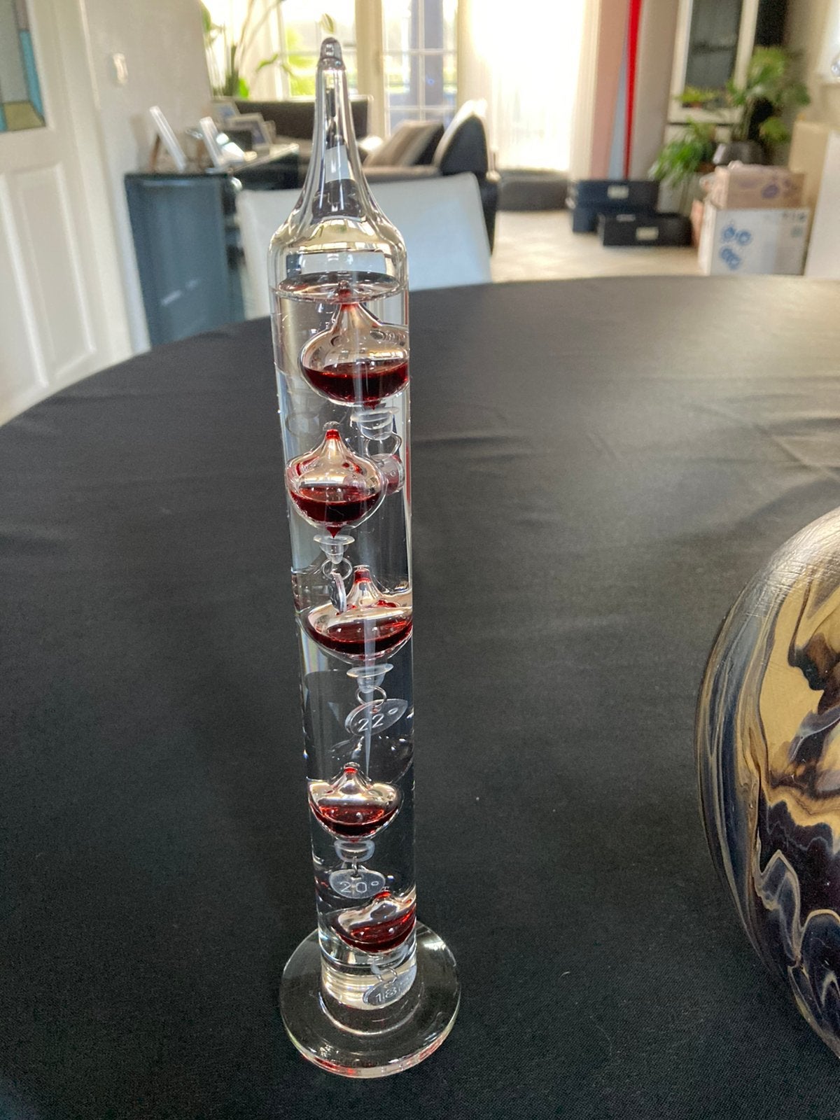 Glazen thermometer, Ophalen, Zo goed als nieuw, Binnenthermometer