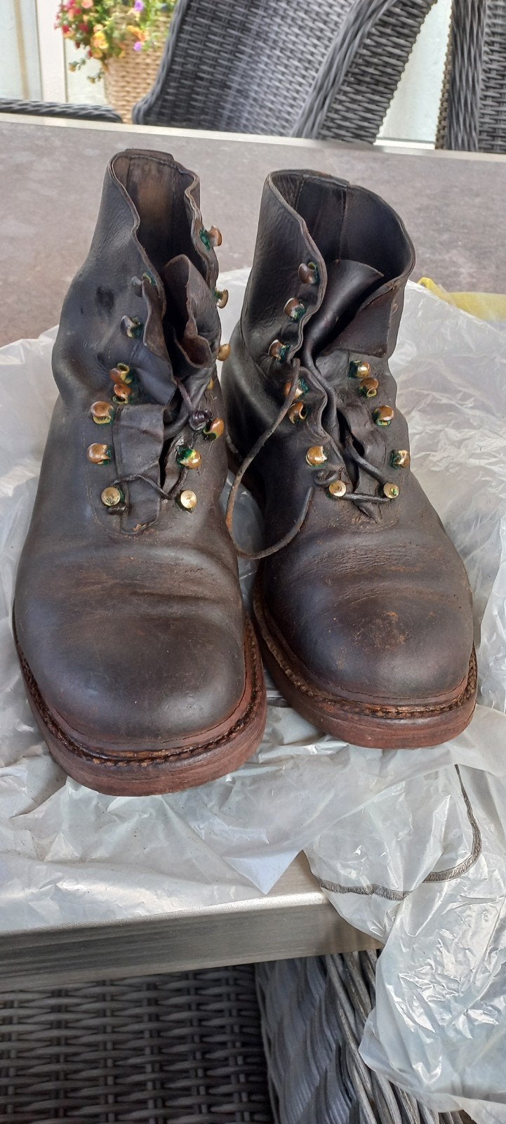 Oude Franse leger schoenen, Ophalen of Verzenden, Landmacht, Overige gebieden, Kleding of Schoenen
