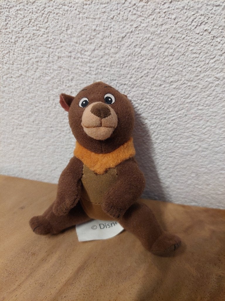 Vintage McDonalds Happy Meal: Disney Brother Bear knuffel, Knuffel, Gebruikt, Disney, Overige figuren