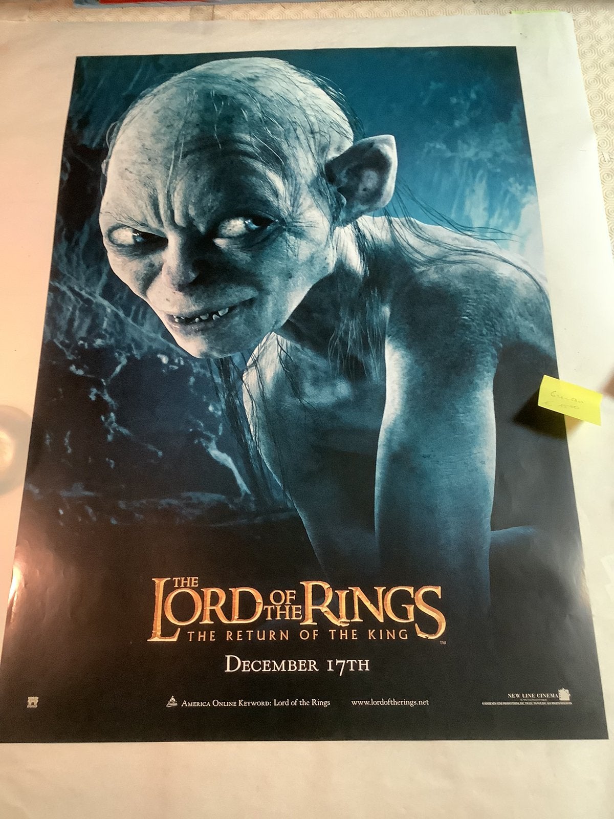 LORD OF THE RINGS   filmposter   68-97 cm, Ophalen of Verzenden, Zo goed als nieuw, Replica