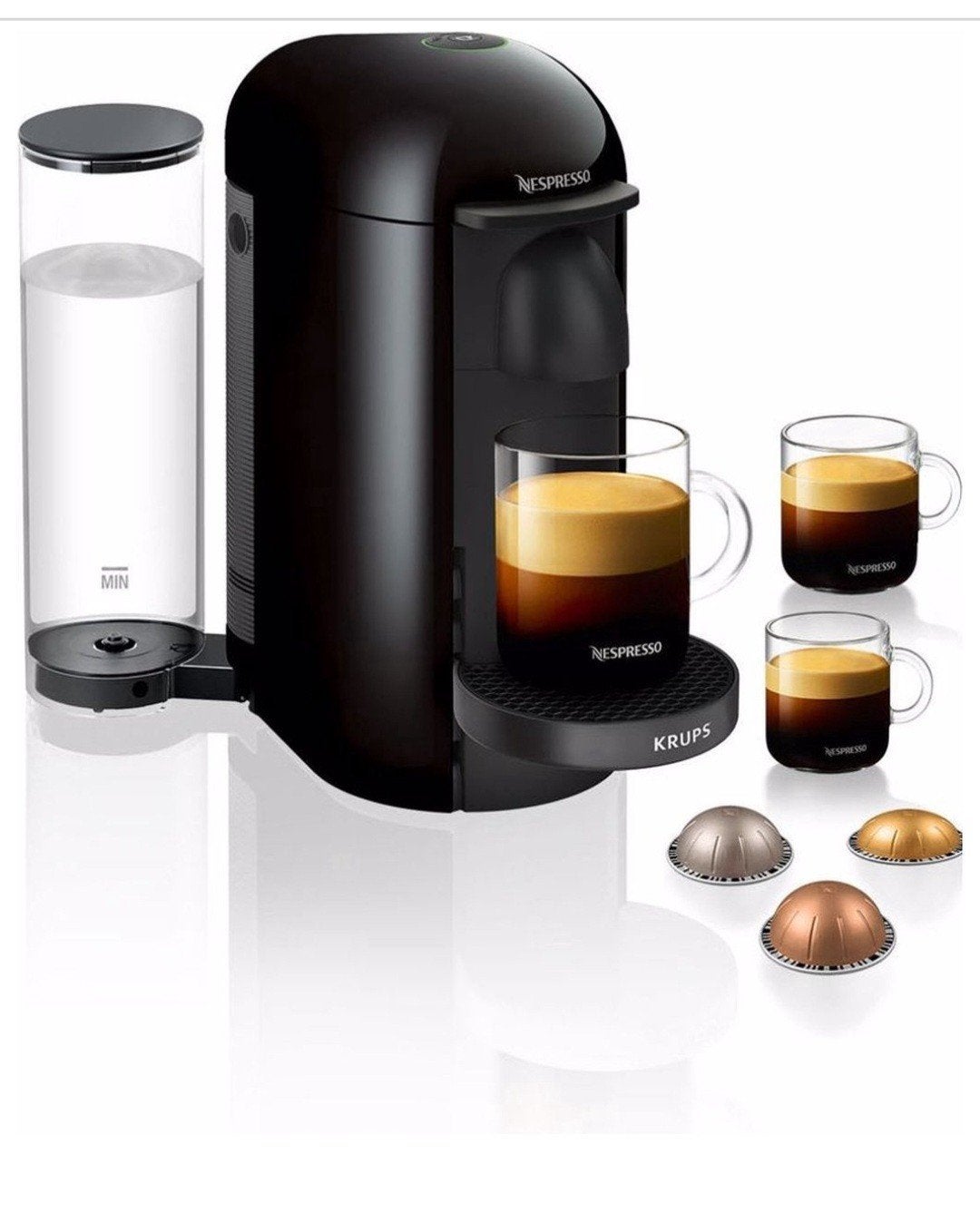 Nespresso Vertuo Plus koffiemachine – Werkt uitsteken, Koffiemachine, Ophalen of Verzenden, Zo goed als nieuw, Koffiepads en cups