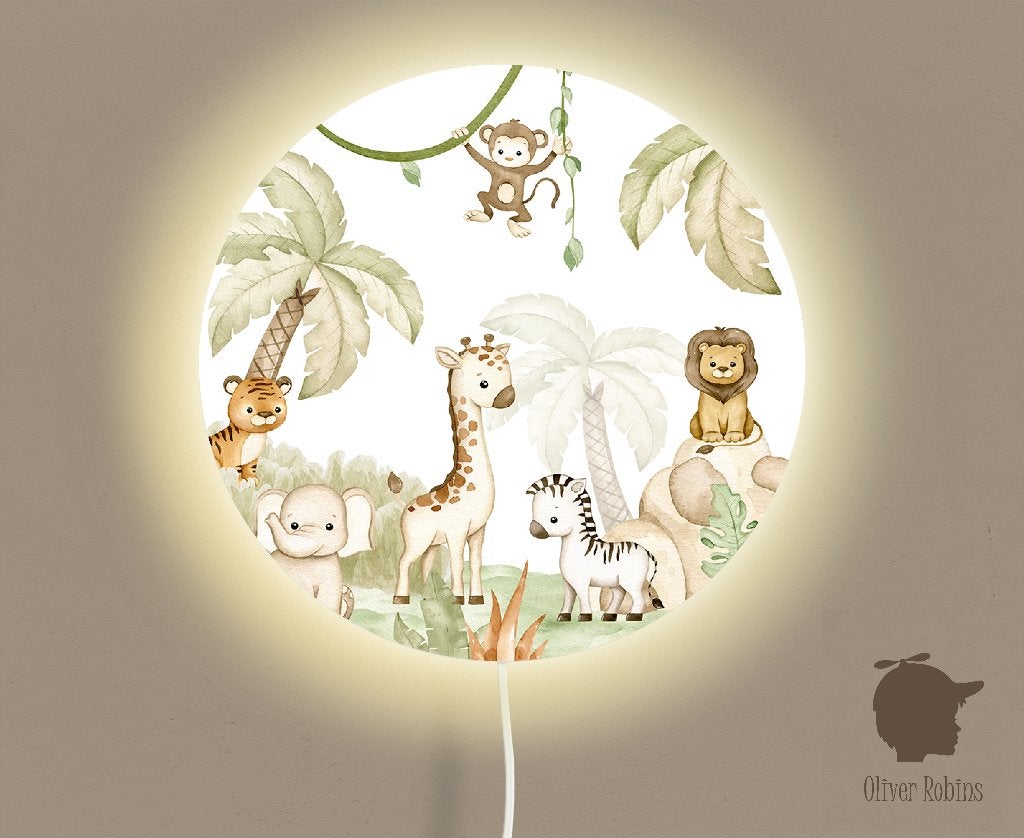 Ronde Wandlamp Savanne Joy 35 cm (Ø) Oliver Robins, Bi & Li Creaties, Nieuw, Ophalen of Verzenden, Bilicreaties@gmail.com