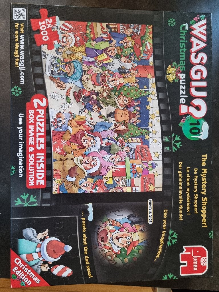 2x Wasgij puzzel 1000 stukjes, Ophalen, 500 t/m 1500 stukjes, Gebruikt, Legpuzzel