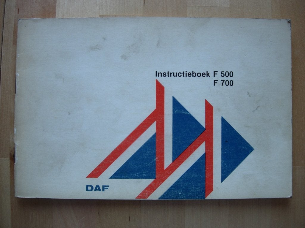DAF 500 700 Instructieboek 1978 – Handleiding F500 F700, Ophalen of Verzenden