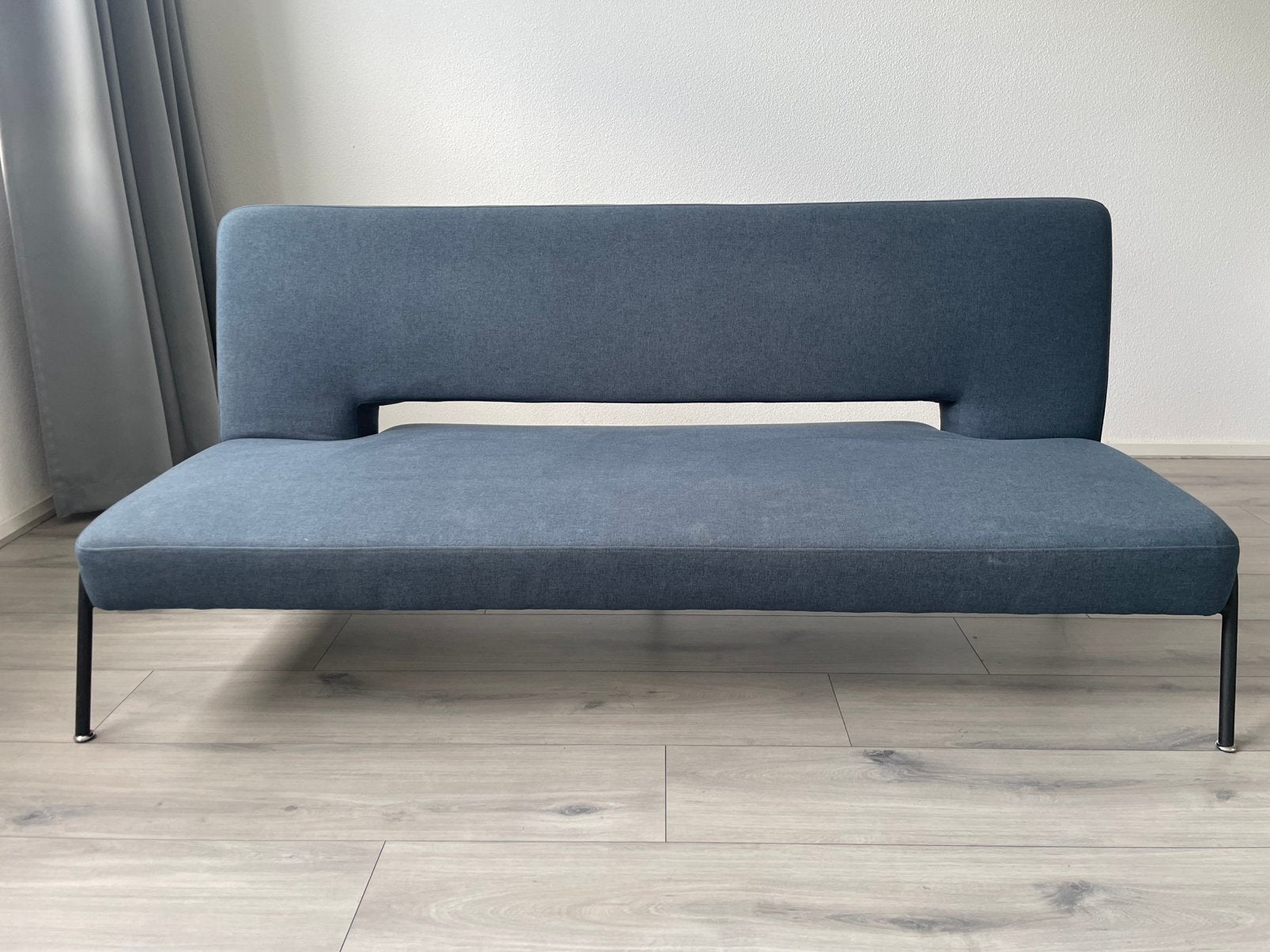 Slaapbank - Blauw, Huis en Inrichting, Slaapkamer | Slaapbanken, Ophalen, Gebruikt, Blauw, 190 cm of minder