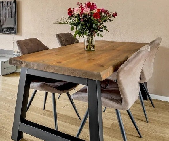 Massief houten tafelblad 180x90 cm (exclusief poten), Ophalen, Gebruikt, 50 tot 100 cm, 150 tot 200 cm
