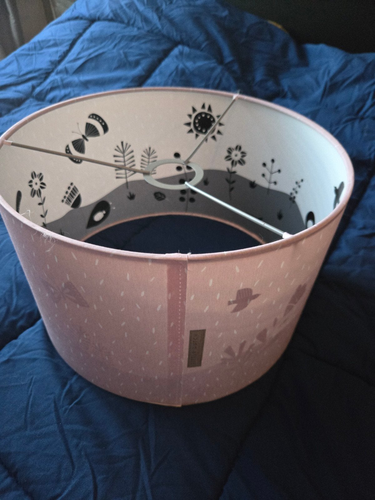 Little Dutch lampenkap roze met print, Ophalen of Verzenden