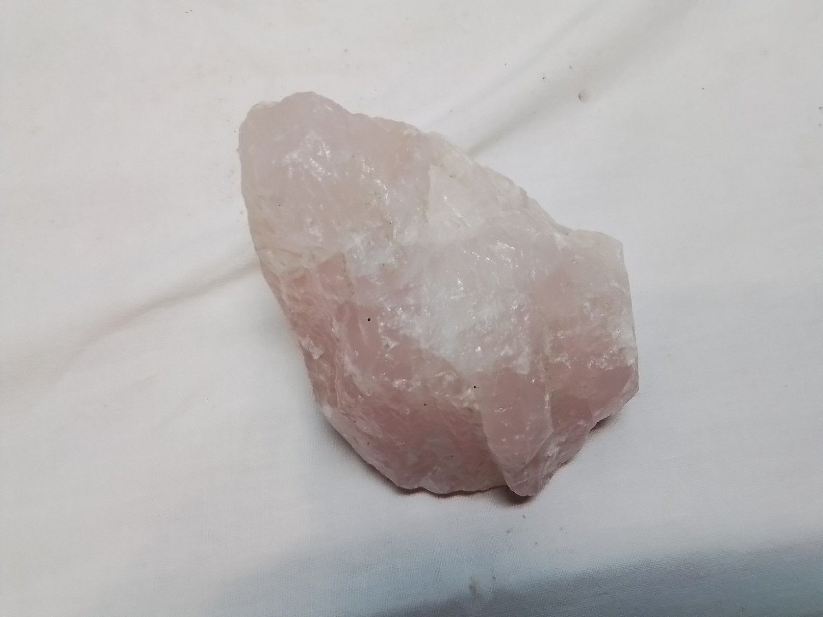 Ruwe Rozenkwarts Steen - Natuurlijke Kristal, Ophalen of Verzenden, Zo goed als nieuw