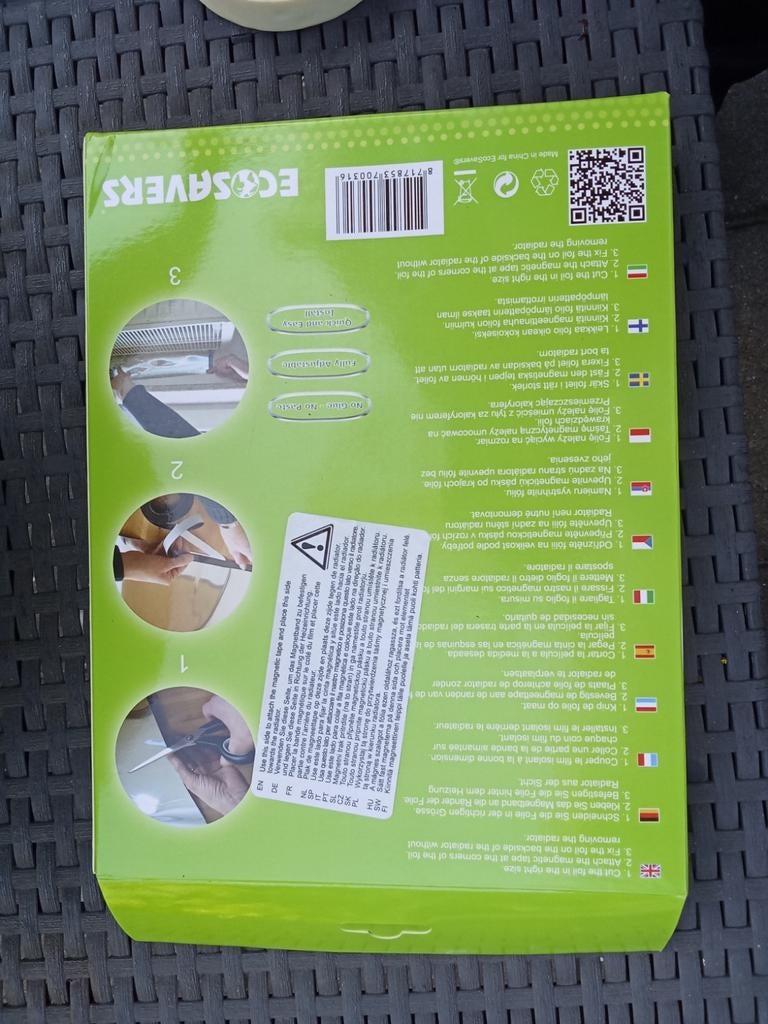 ECOSAVERS Radiatorfolie met magneetband - 5m x 0.5m, 30 tot 80 cm, Hoog rendement (Hr), Radiator, Nieuw