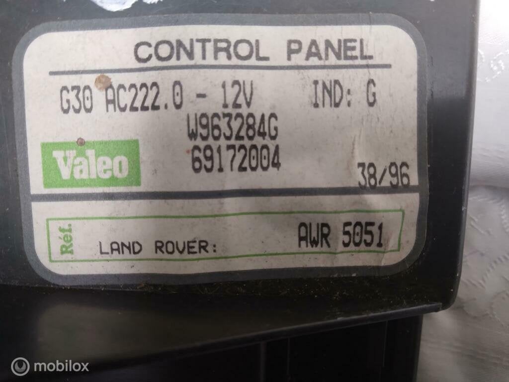 Hevac Kachel paneel Range Rover P38 AWR5051 verwarming airco, Land Rover, Ophalen of Verzenden