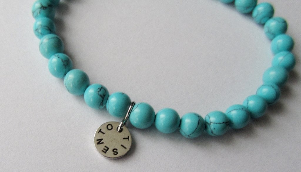 Prachtige 925 zilveren Ti Sento Turquoise armband, Ophalen, Overige kleuren, Zo goed als nieuw, Met edelsteen