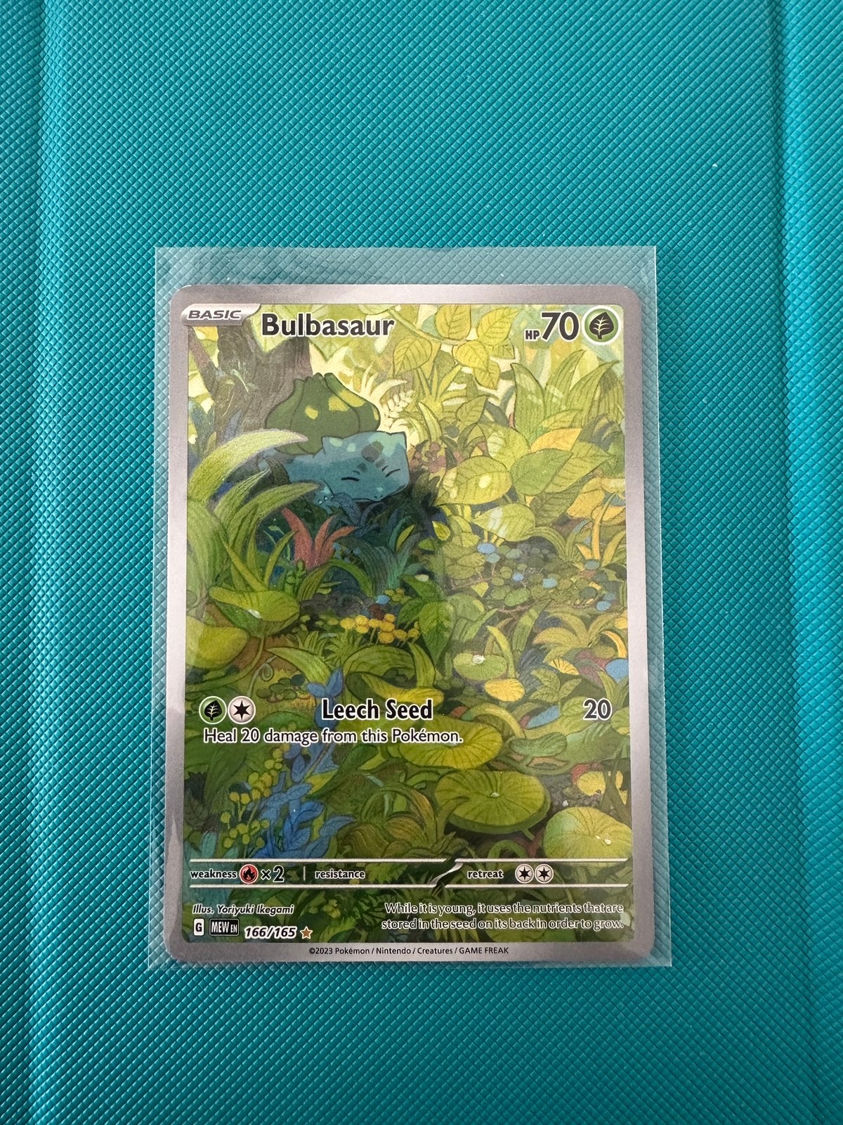 Bulbasaur (MEW 166) 151 Pokemon engels, Ophalen, Zo goed als nieuw, Losse kaart