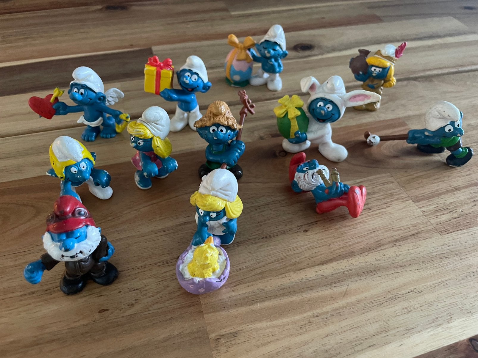 Smurfen - Vintage Schleich / Peyo poppetjes, Verzamelen, Ophalen of Verzenden, Gebruikt, Verschillende Smurfen, Poppetje, Figuurtje of Knuffel