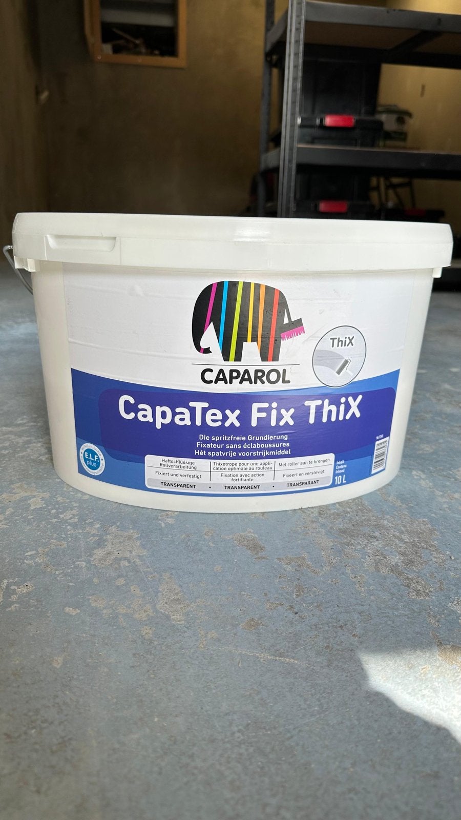 Caparol CapaTEX Fix ThiX 7,5L - Grondverf/Primer/Voorstrijk, Overige kleuren, 5 tot 10 liter, Ophalen of Verzenden, Verf