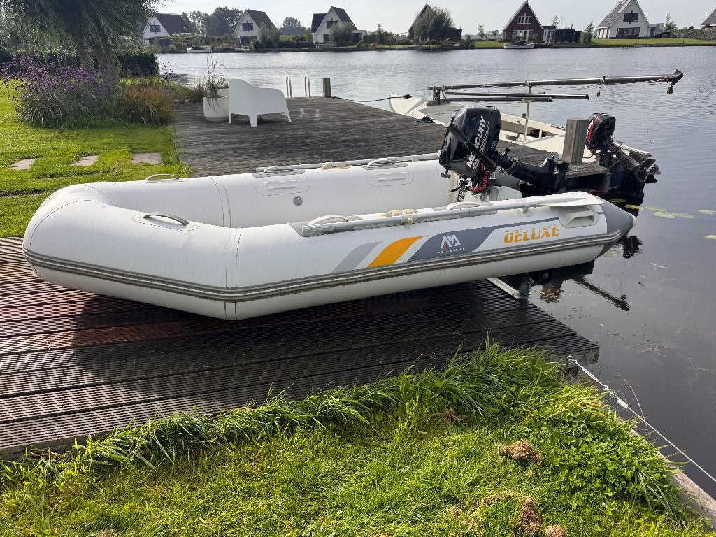 Aqua Marina 330cm rubberboot met Mercury 4pk bb-motor, Aluminium, Gebruikt, 4 pk, 3 m