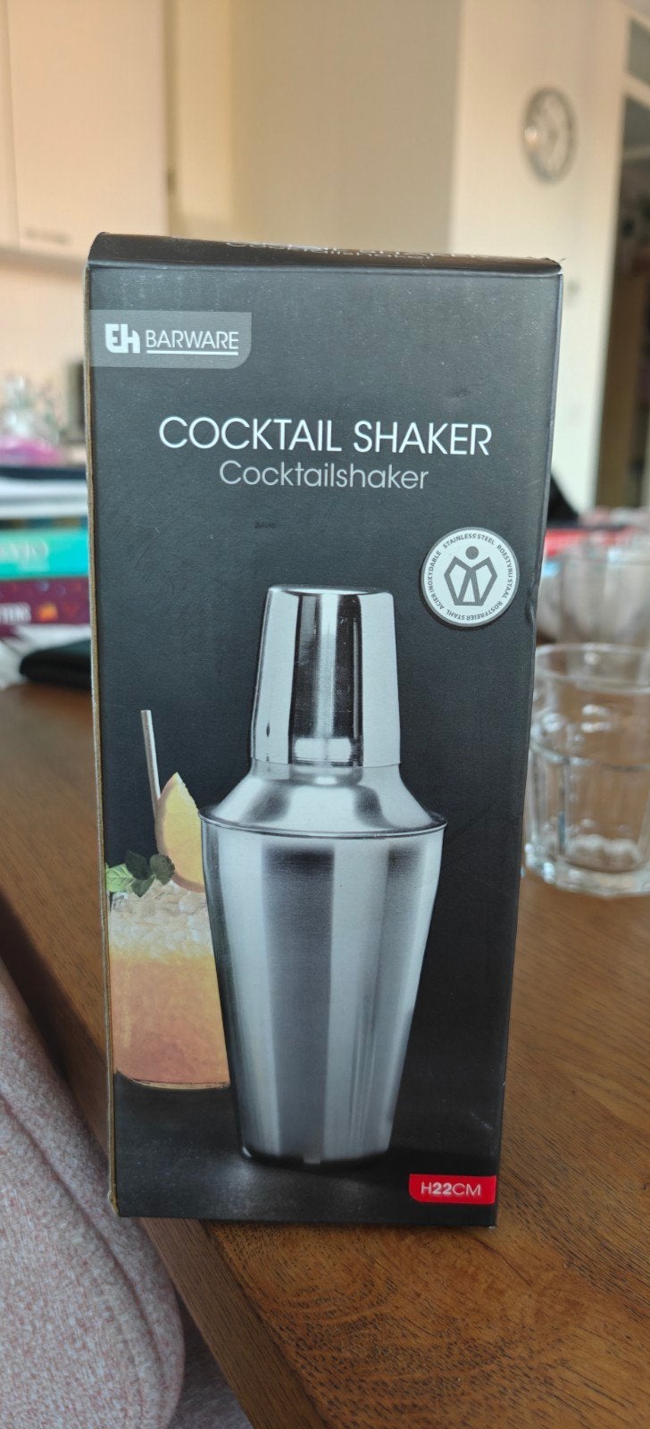 Cocktailshaker RVS 500ml - Nieuw in doos, Overige typen, Ophalen of Verzenden, Metaal, Overige merken