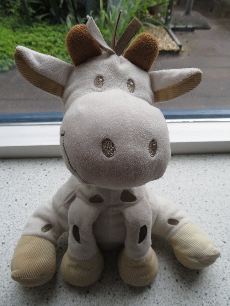 Giraf of giraffe Gino merk Tiamo meet ca 28 cm zittend, Giraf, Korrelvulling, Ophalen of Verzenden, Zo goed als nieuw