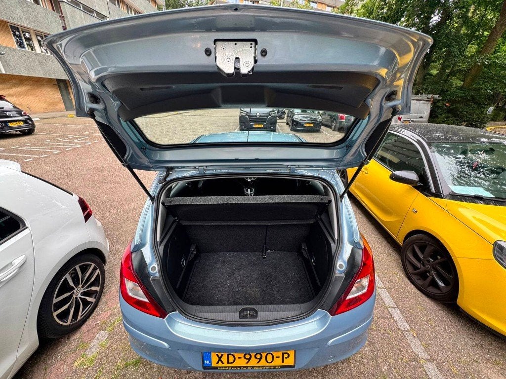 Opel Corsa 1.2 16V 5D 2008 Blauw | Airco, Voorwielaandrijving, Stof, Elektrische ramen, Blauw