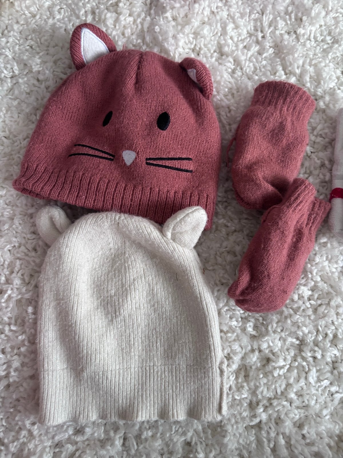 Leuke mutsen en wanten setjes voor baby's, Ophalen of Verzenden, Gebruikt, Jongetje of Meisje, Setje
