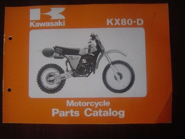 KAWASAKI KX80 D 1980 parts catalogue KX 80 D KX80D D1, Ophalen of Verzenden, Kawasaki