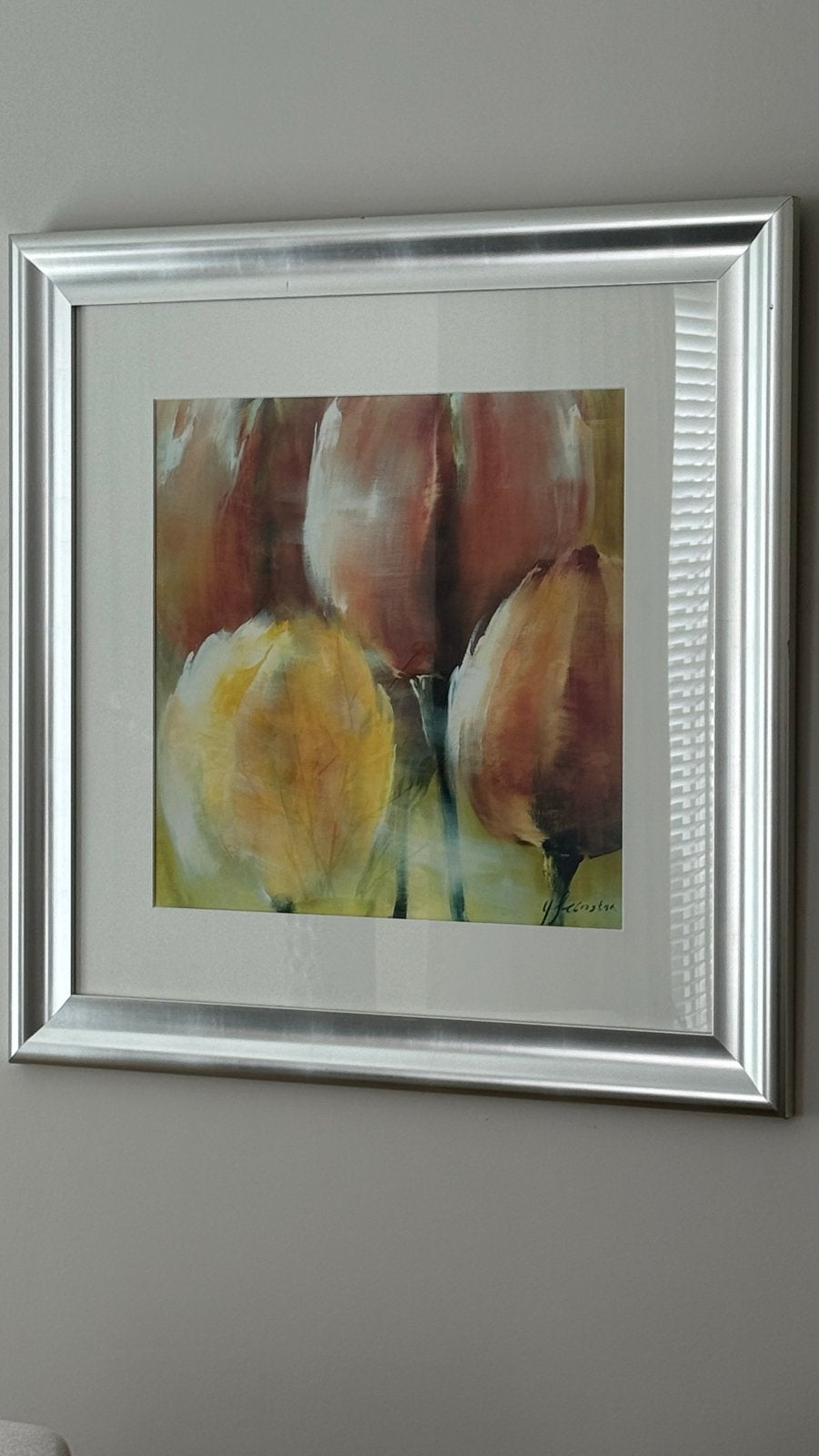 Schilderij tulpen Greetje Feenstra, Ophalen, Zo goed als nieuw, Schilderij, 75 tot 100 cm