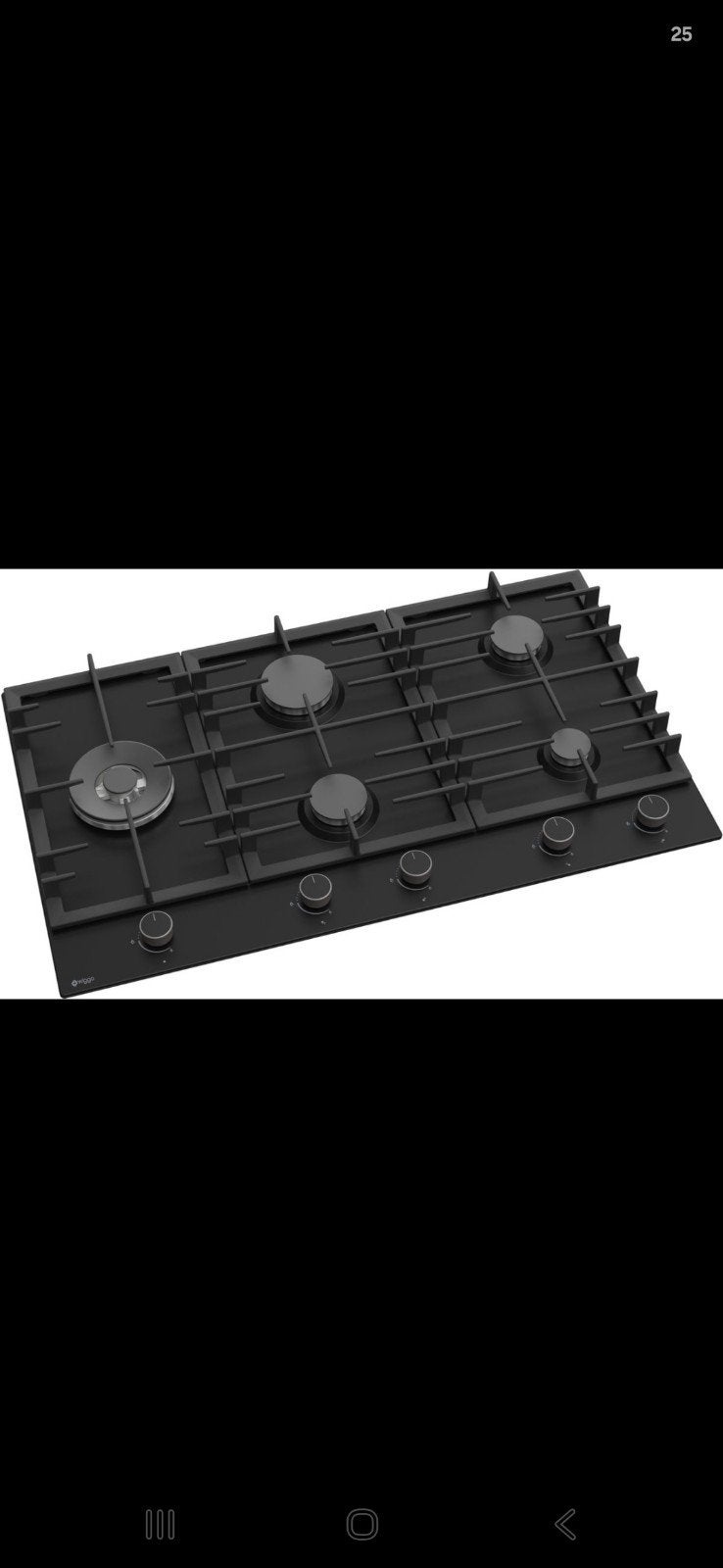 Nieuwe Wiggo 90 cm inbouw gaskookplaat – 5 pits + wokbrander, Witgoed en Apparatuur, Ophalen, Nieuw, Inbouw, Gas