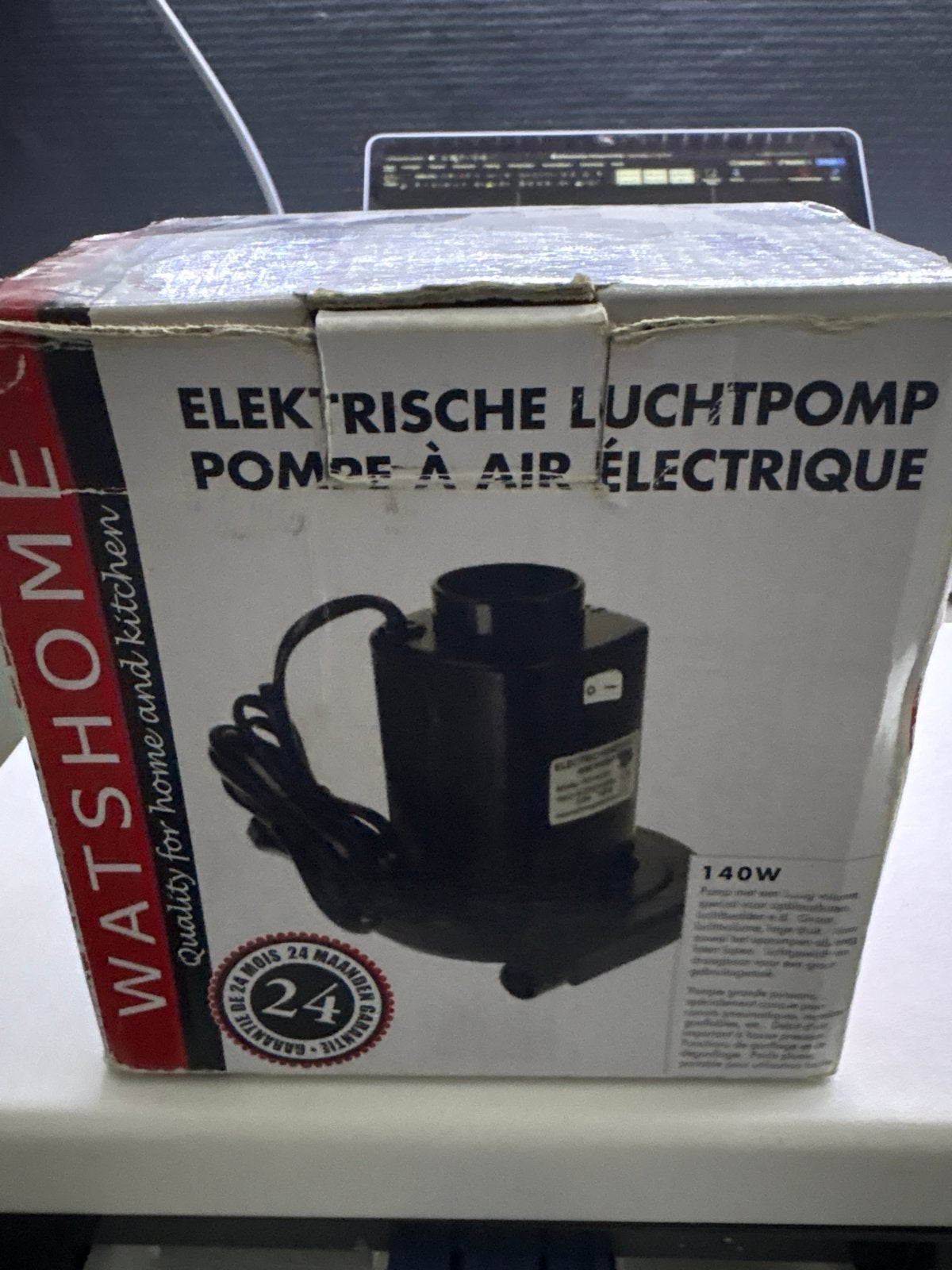 Elektrische Luchtpomp 140W - Opblazen en Leegzuigen, Caravans en Kamperen, Ophalen, Nieuw, Elektrisch