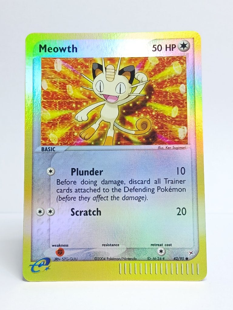 Pokémon - EX Team Magma vs Team Aqua - Meowth - 42/95, Verzenden, Zo goed als nieuw, Losse kaart, Foil