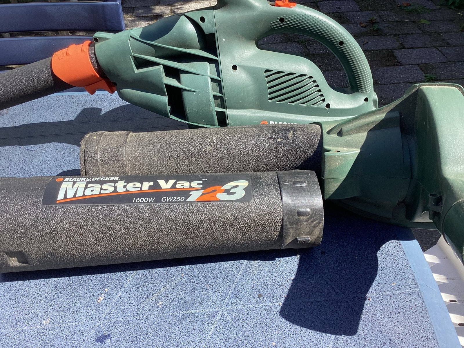 Black & Decker Master Vac 123 Bladblazer/Bladzuiger, Ophalen, Gebruikt, Met zuigfunctie, Handgedragen
