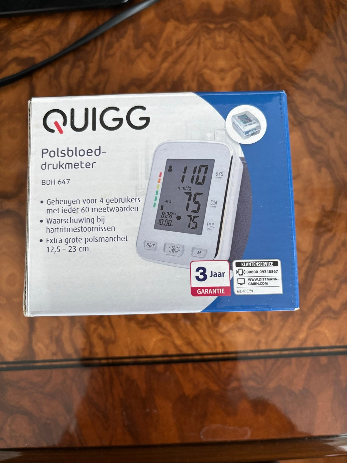 Quigg Polsbloeddrukmeter BDH 647, Ophalen of Verzenden, Nieuw, Overige typen