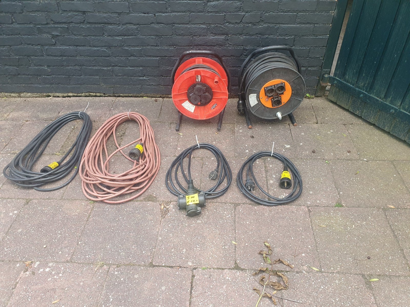 Kabel haspel, snoerhaspel, verlengsnoeren, Ophalen of Verzenden, Kabel of Snoer