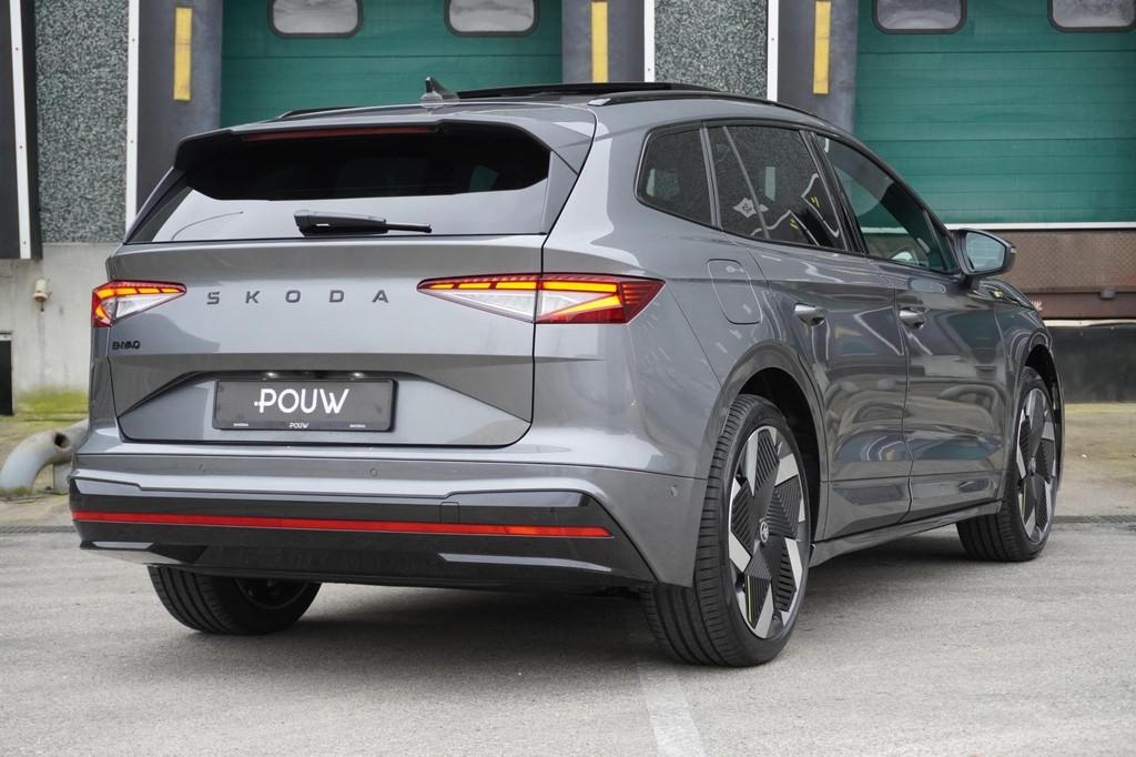 Skoda Enyaq 340pk 85X RS | 21" Velgen | Panoramadak, Automaat, 12 maanden, Stof, 568 km
