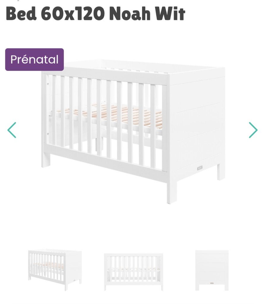 Bopita bedje Noah, Kinderen en Baby's, Ophalen, Gebruikt, Minder dan 140 cm, Minder dan 70 cm