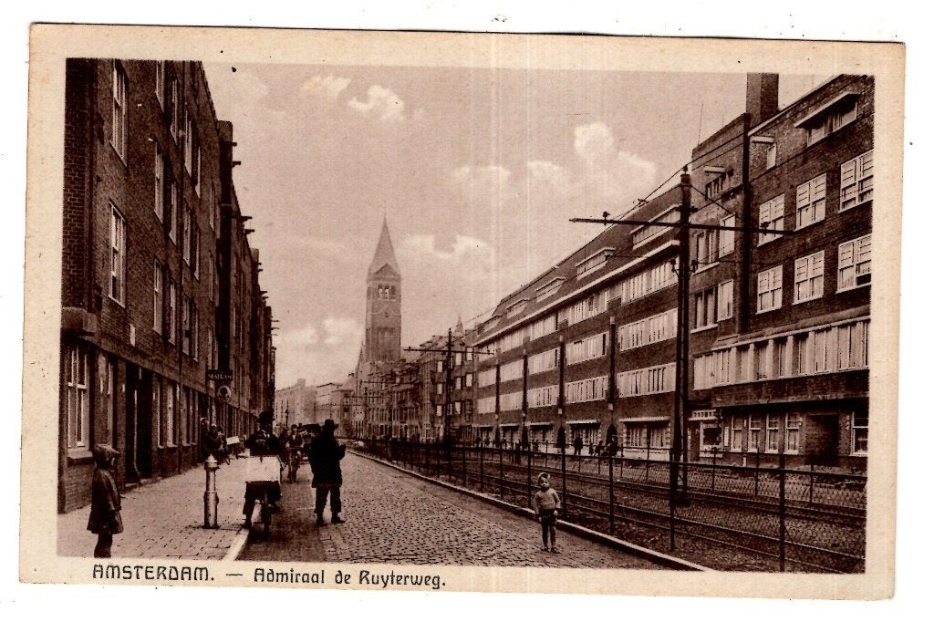 Amsterdam Adm. de Ruiyterweg, Verzenden, Voor 1920, Gelopen, Noord-Holland