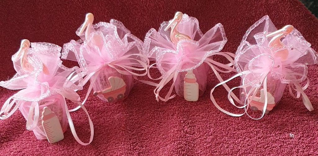 geboorte bedankjes, roze, Ophalen of Verzenden, Nieuw