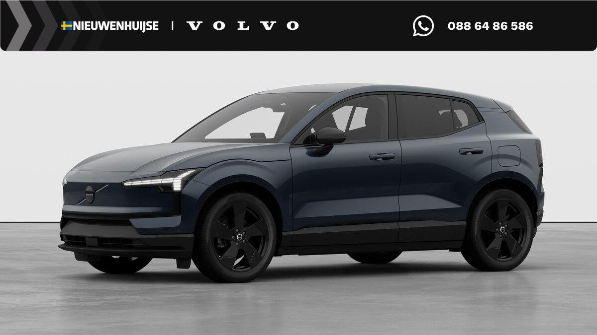 Volvo EX30 P5 Long Range Plus Black Edition Europa 69 kWh |, Auto's, Automaat, Achterwielaandrijving, Zwart, Blauw