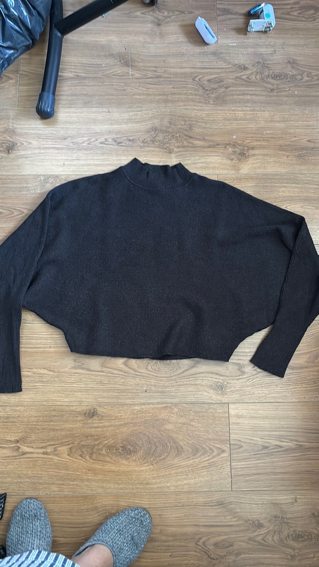 Cropped trui Zara, Ophalen of Verzenden, Zo goed als nieuw, Maat 42/44 (L), Grijs