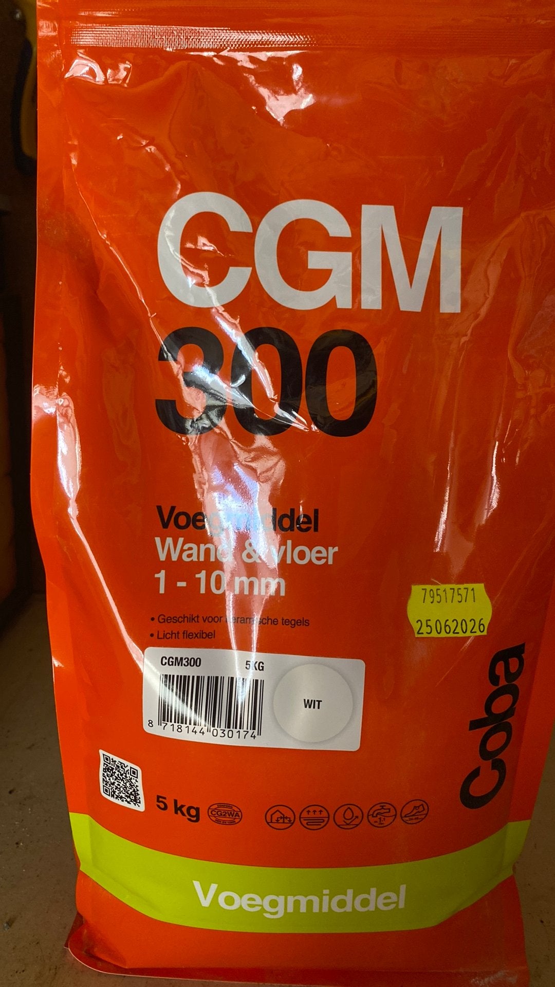 CGM voegmiddel wit, Ophalen, Nieuw