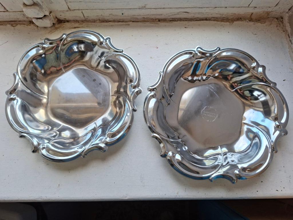 Set van 2 rvs schaaltjes - Bergere de France, Ophalen of Verzenden