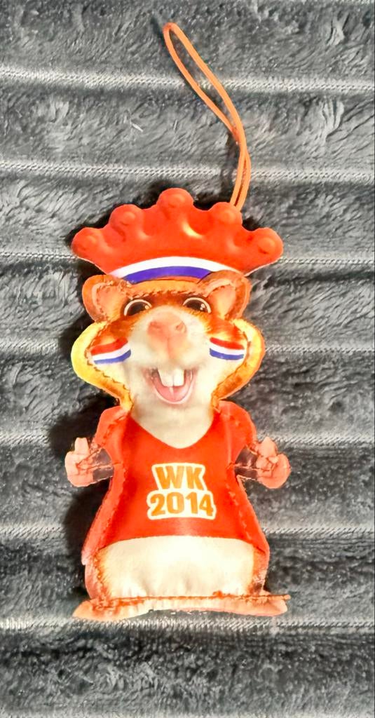 WK 2014 Hamster Oranje Fan Knuffel Hanger, Ophalen of Verzenden, Gebruikt