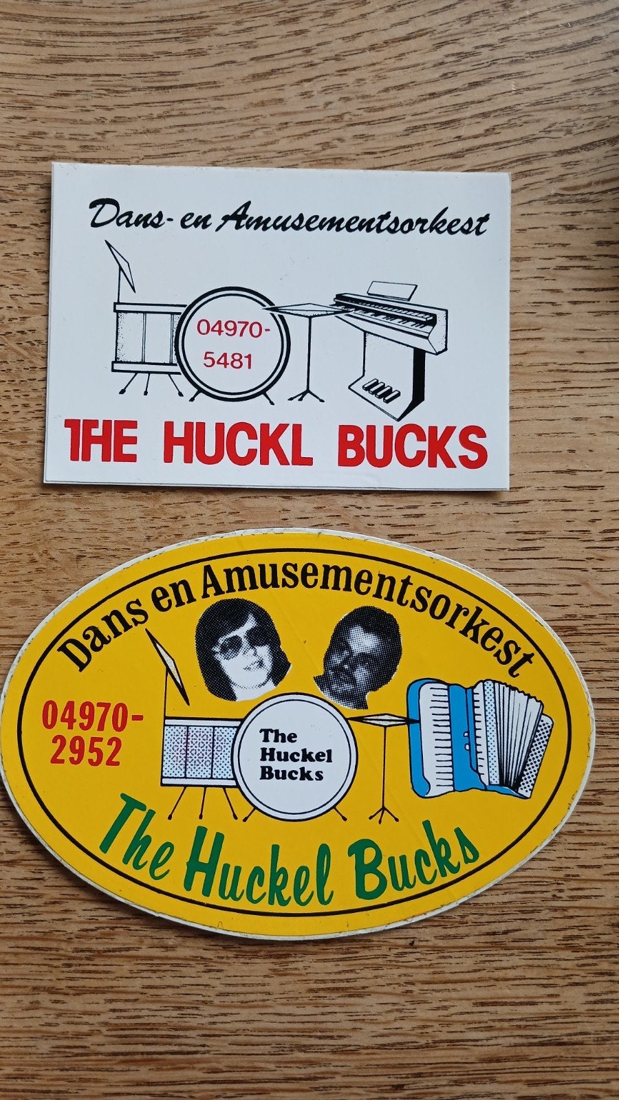 Stickers dans en amusementsorkest The Huckel Bucks, EERSEL, Ophalen of Verzenden, Zo goed als nieuw