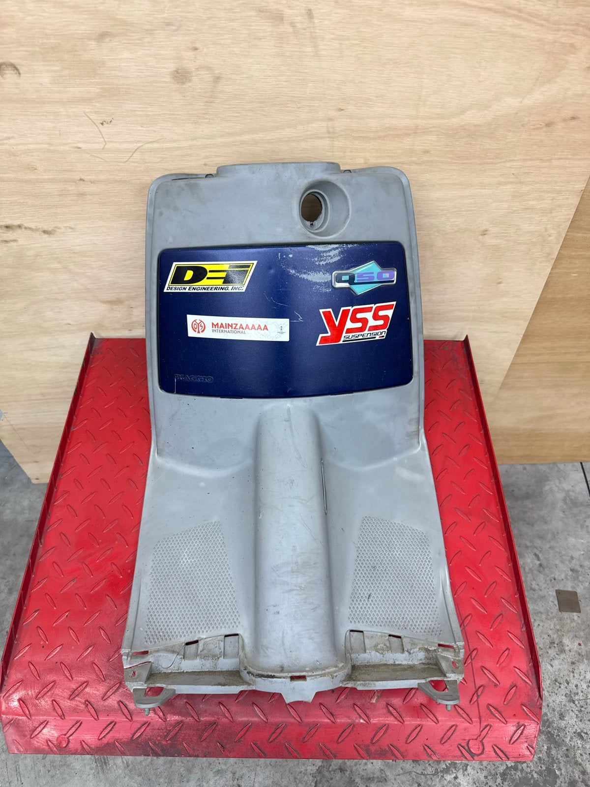 Piaggio SKR / Skipper / Quartz beenschild, Ophalen of Verzenden, Gebruikt, Kap