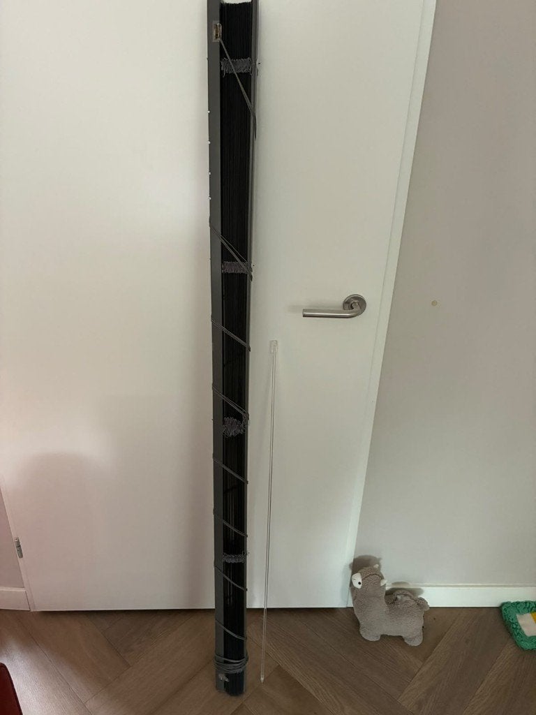 luxaflex antraciet 166cm breed 240cm lang, Ophalen, Zo goed als nieuw