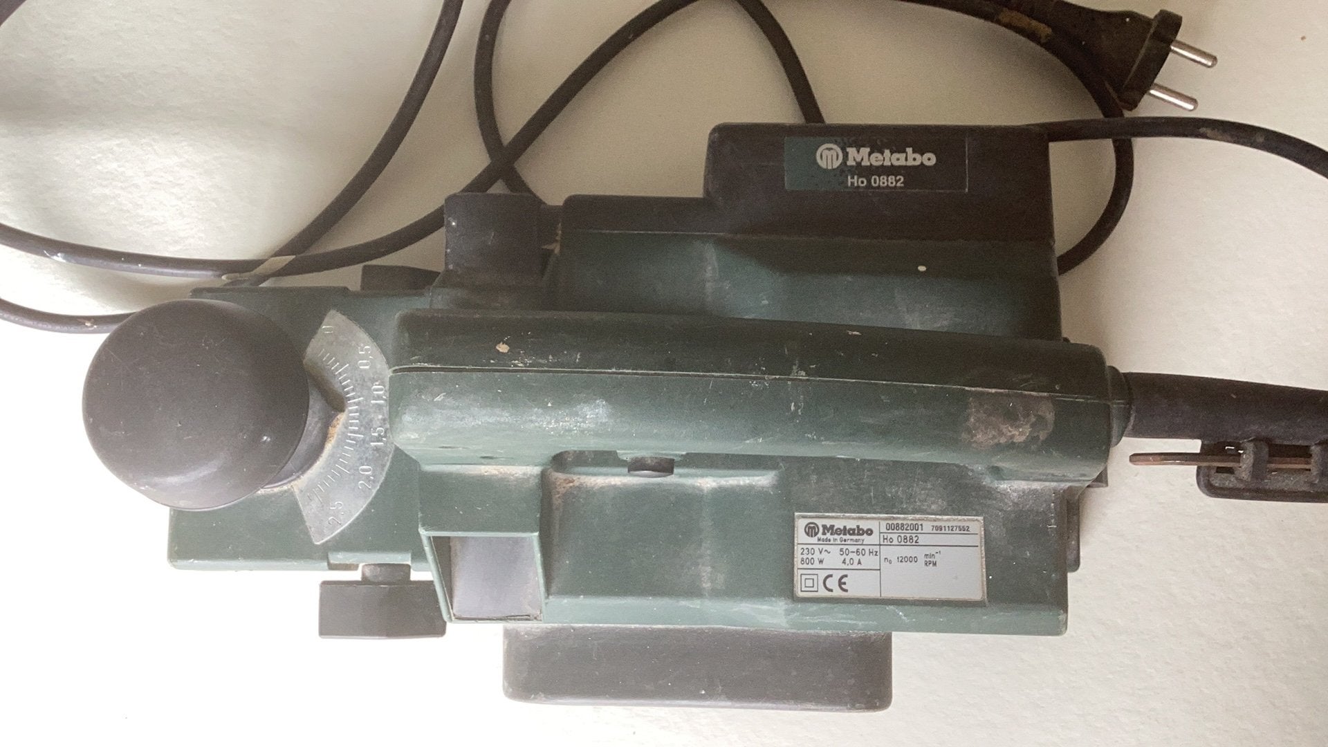 Te koop aangeboden Metabo electrische schaaf Ho 0882, Ophalen, Zo goed als nieuw, Elektrisch