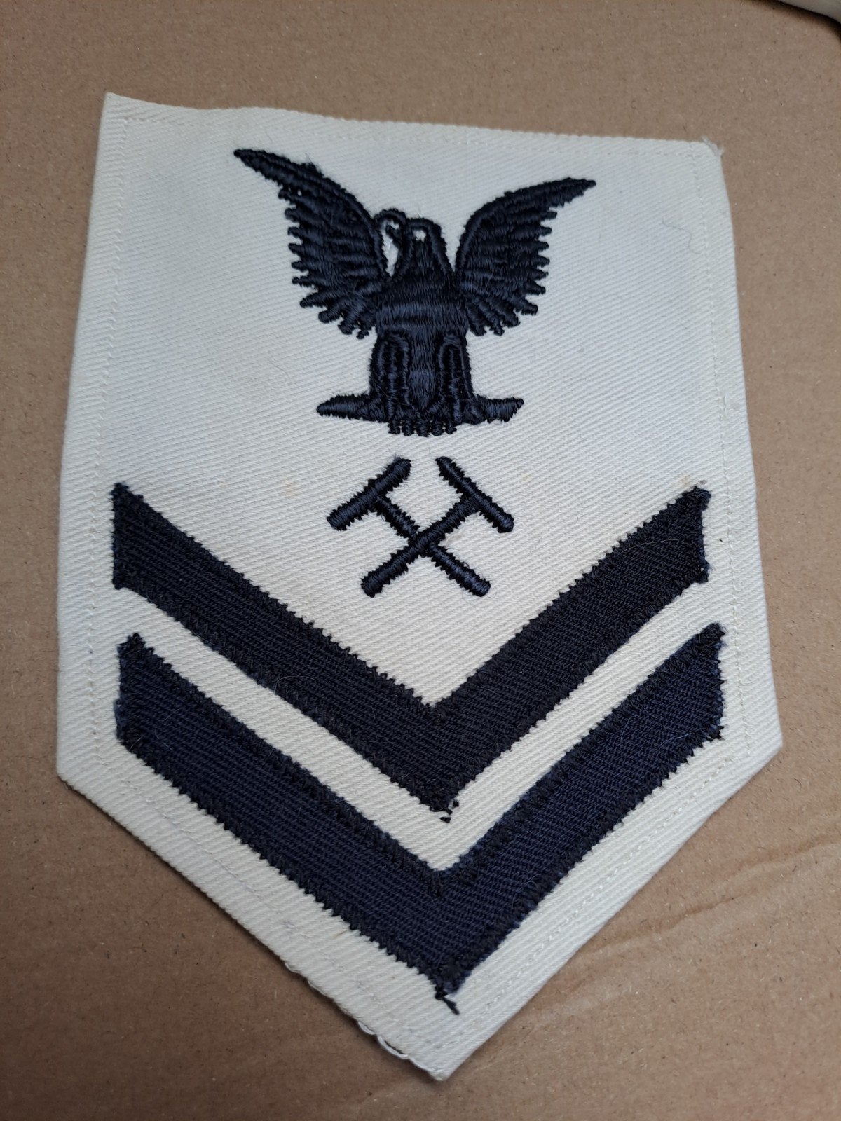 Vintage US Navy Petty Officer 2nd Class Embleem, Verzamelen, Amerika, Onbekend, Ophalen of Verzenden, Onbekend