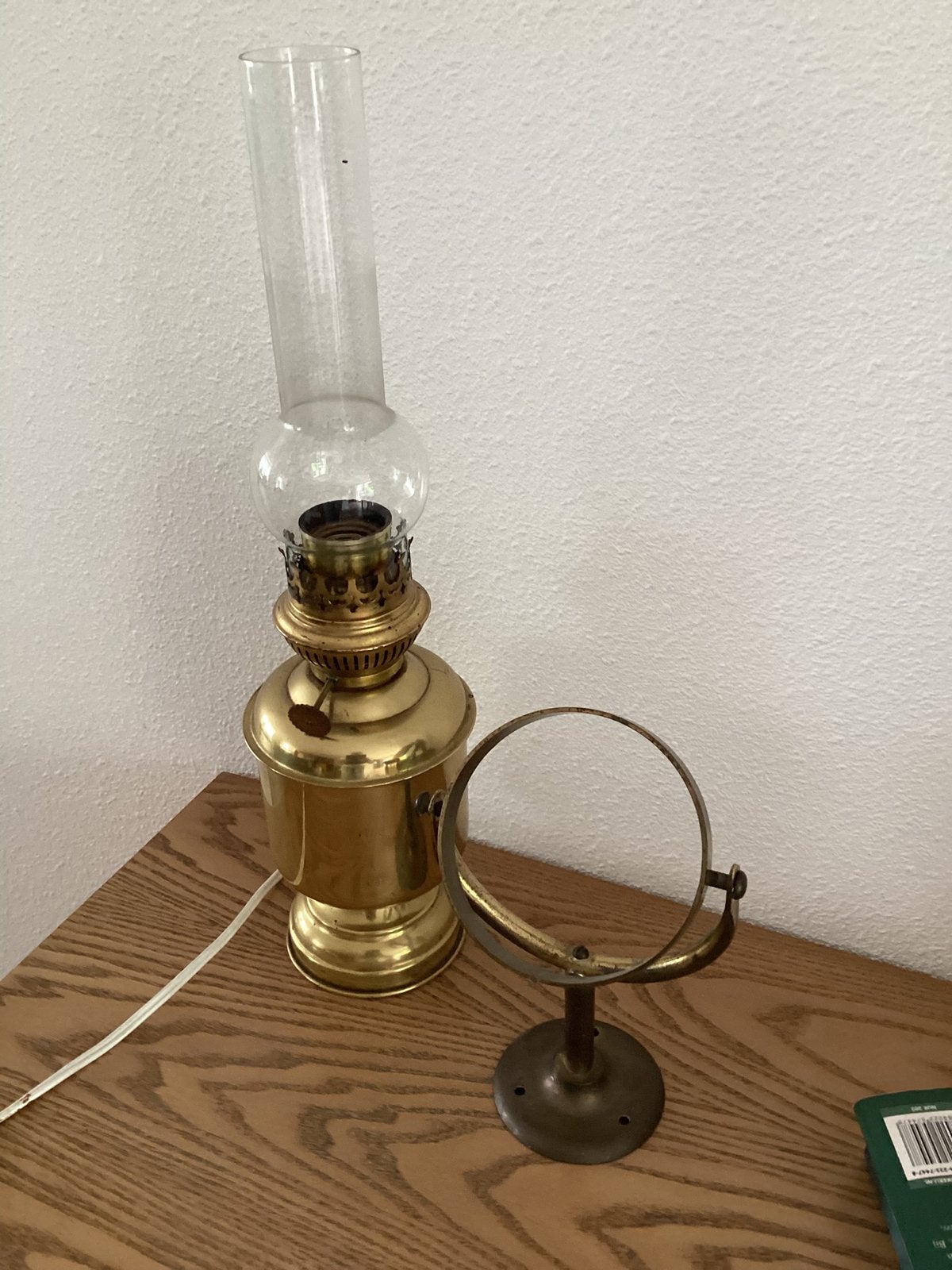 Scheepslamp / Olielamp - Messing, Ophalen of Verzenden