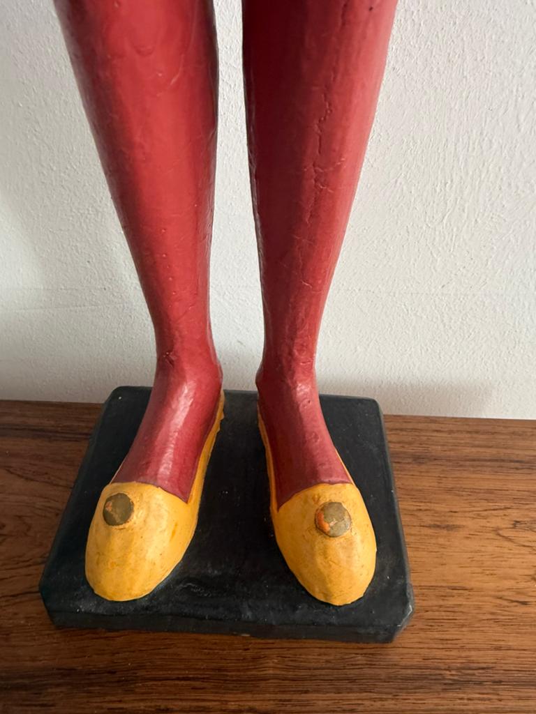 Frans houten decoratieve Pierrot 7 cm hoog, Ophalen of Verzenden